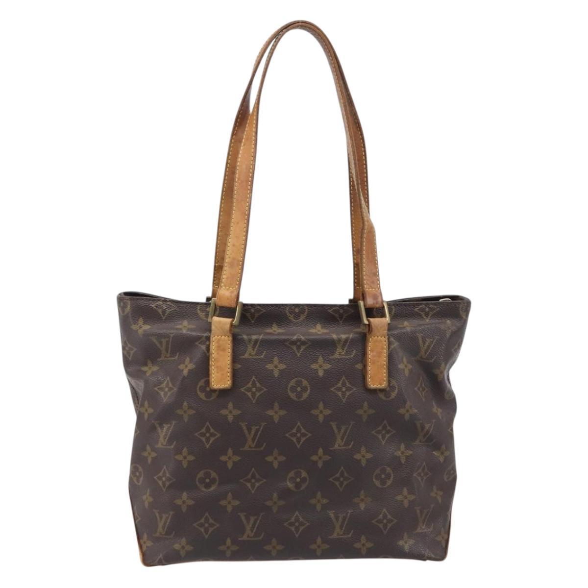 LOUIS VUITTON Monogram Cabas Piano Tote Bag M51148 LV Auth 201480