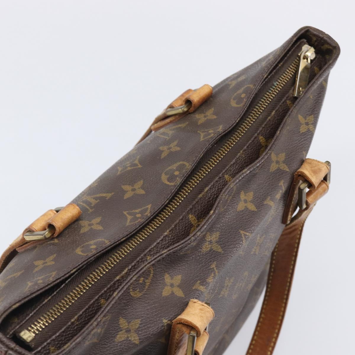 LOUIS VUITTON Monogram Cabas Piano Tote Bag M51148 LV Auth 201480
