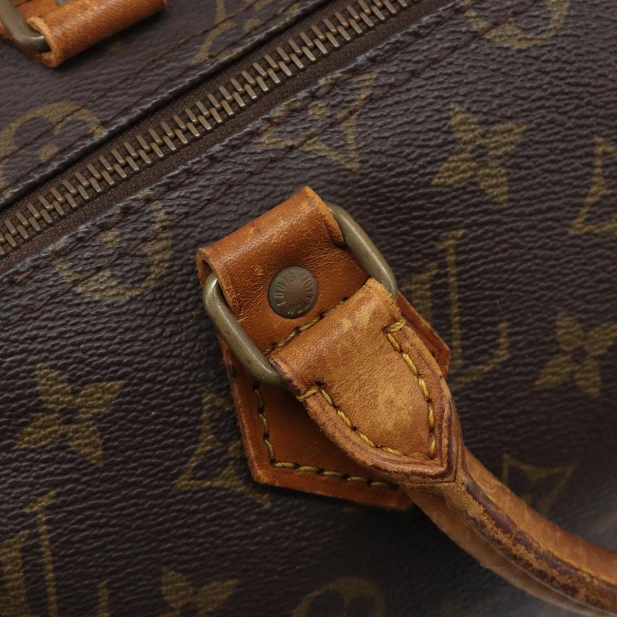 LOUIS VUITTON Monogram Speedy 35 Hand Bag M41524 LV Auth 201481
