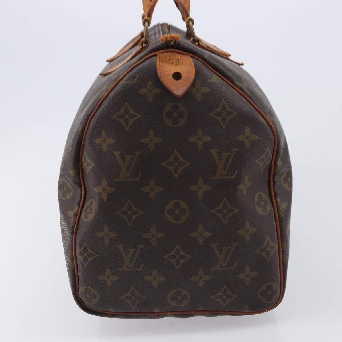 LOUIS VUITTON Monogram Speedy 35 Hand Bag M41524 LV Auth 201481