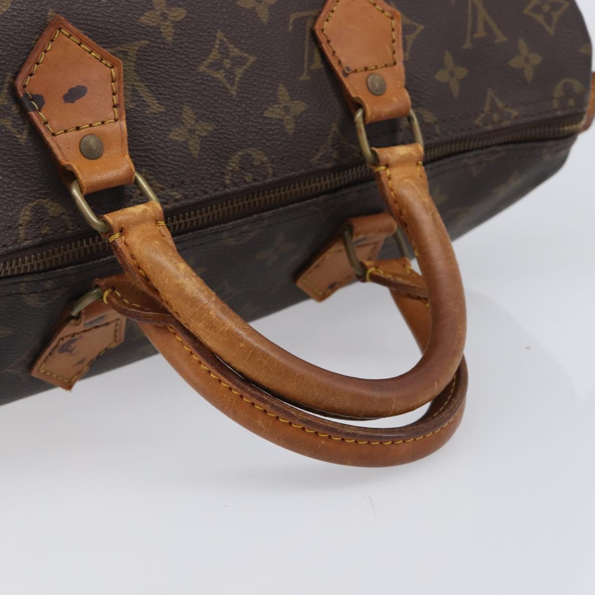 LOUIS VUITTON Monogram Speedy 35 Hand Bag M41524 LV Auth 201481