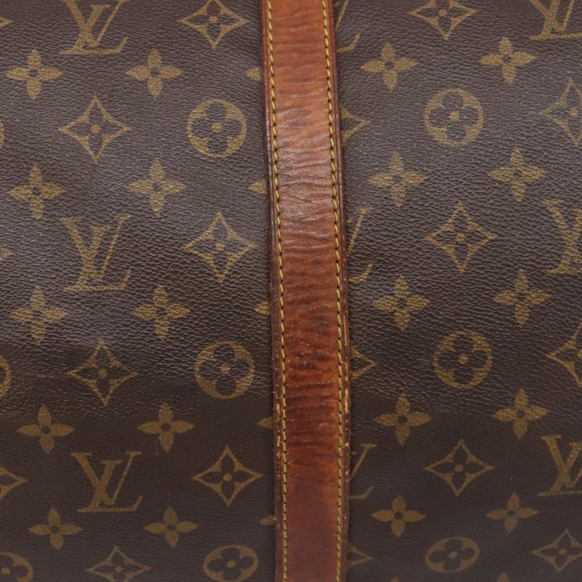 LOUIS VUITTON Monogram Keepall 55 Boston Bag M41424 LV Auth 201482