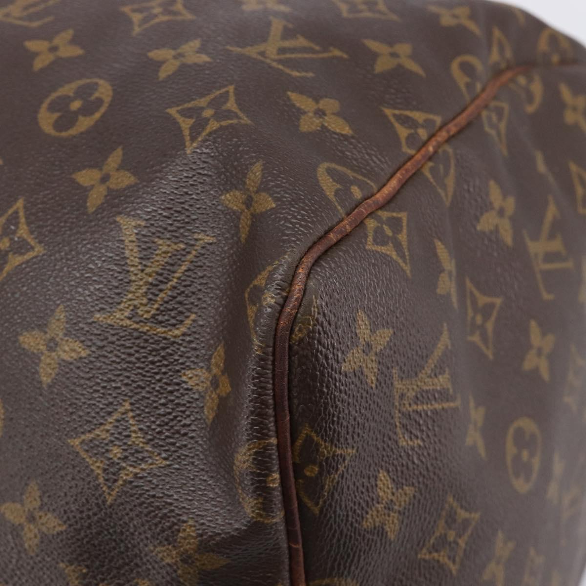 LOUIS VUITTON Monogram Keepall 55 Boston Bag M41424 LV Auth 201482