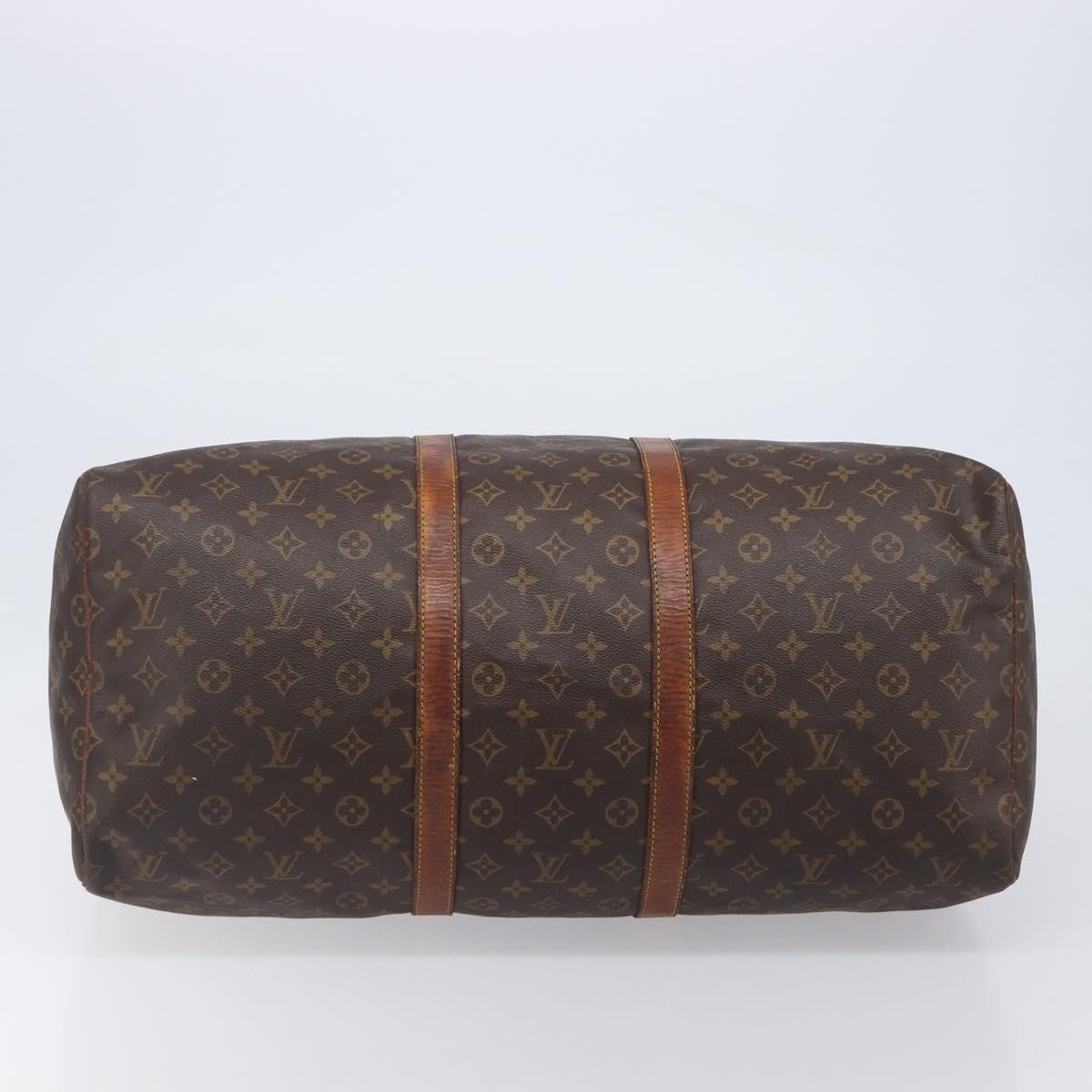 LOUIS VUITTON Monogram Keepall 55 Boston Bag M41424 LV Auth 201482