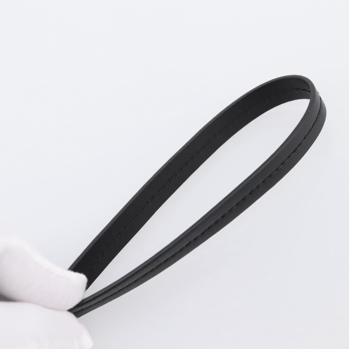 GUCCI GG Supreme Clutch Bag PVC Black Silver 495562 Auth 201486V