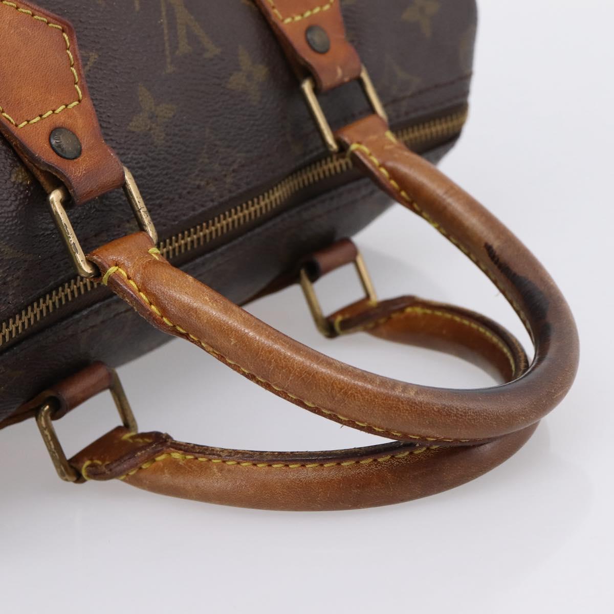 LOUIS VUITTON Monogram Speedy 25 Hand Bag M41528 LV Auth 201491