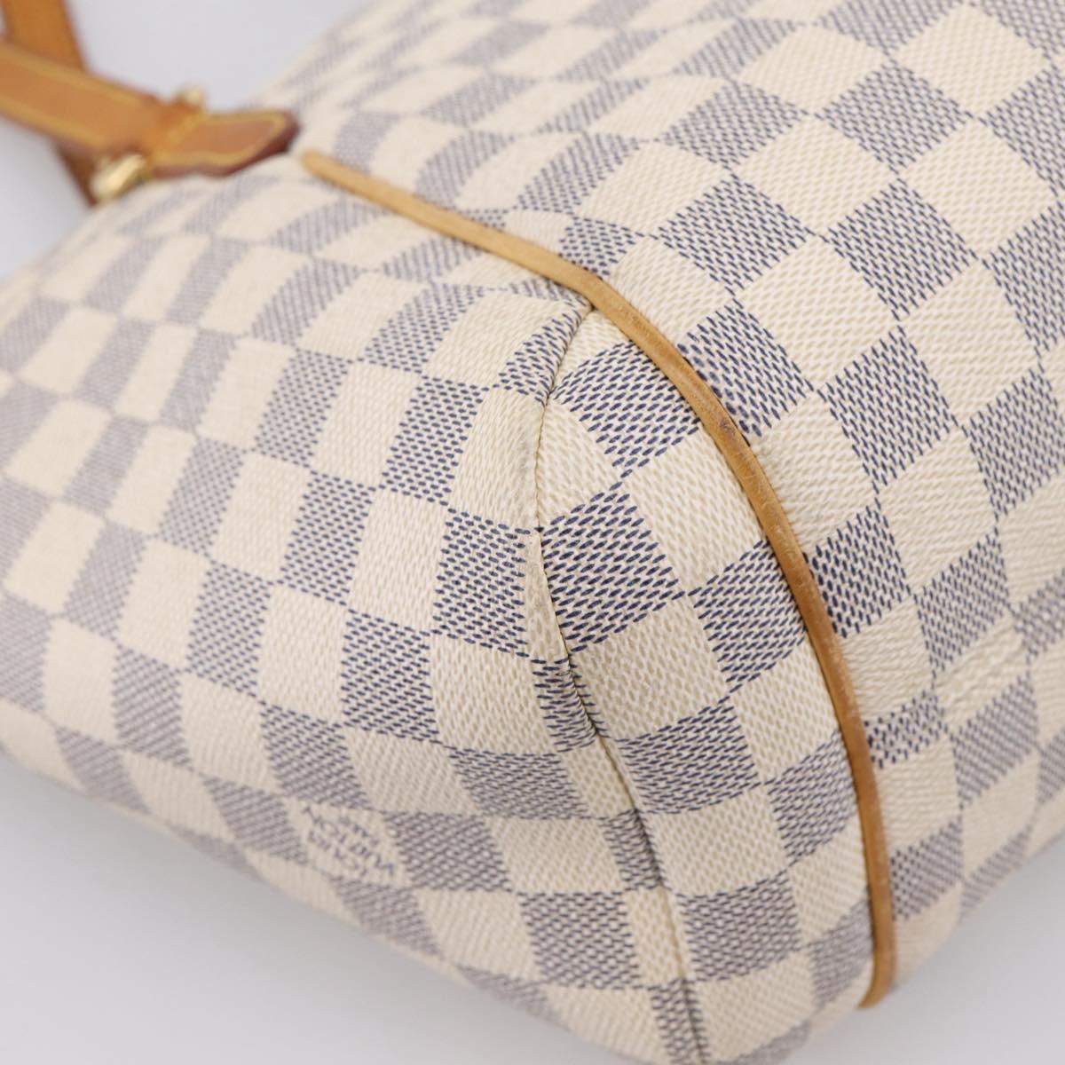 LOUIS VUITTON Damier Azur Totally PM Tote Bag N41280 LV Auth 201492A