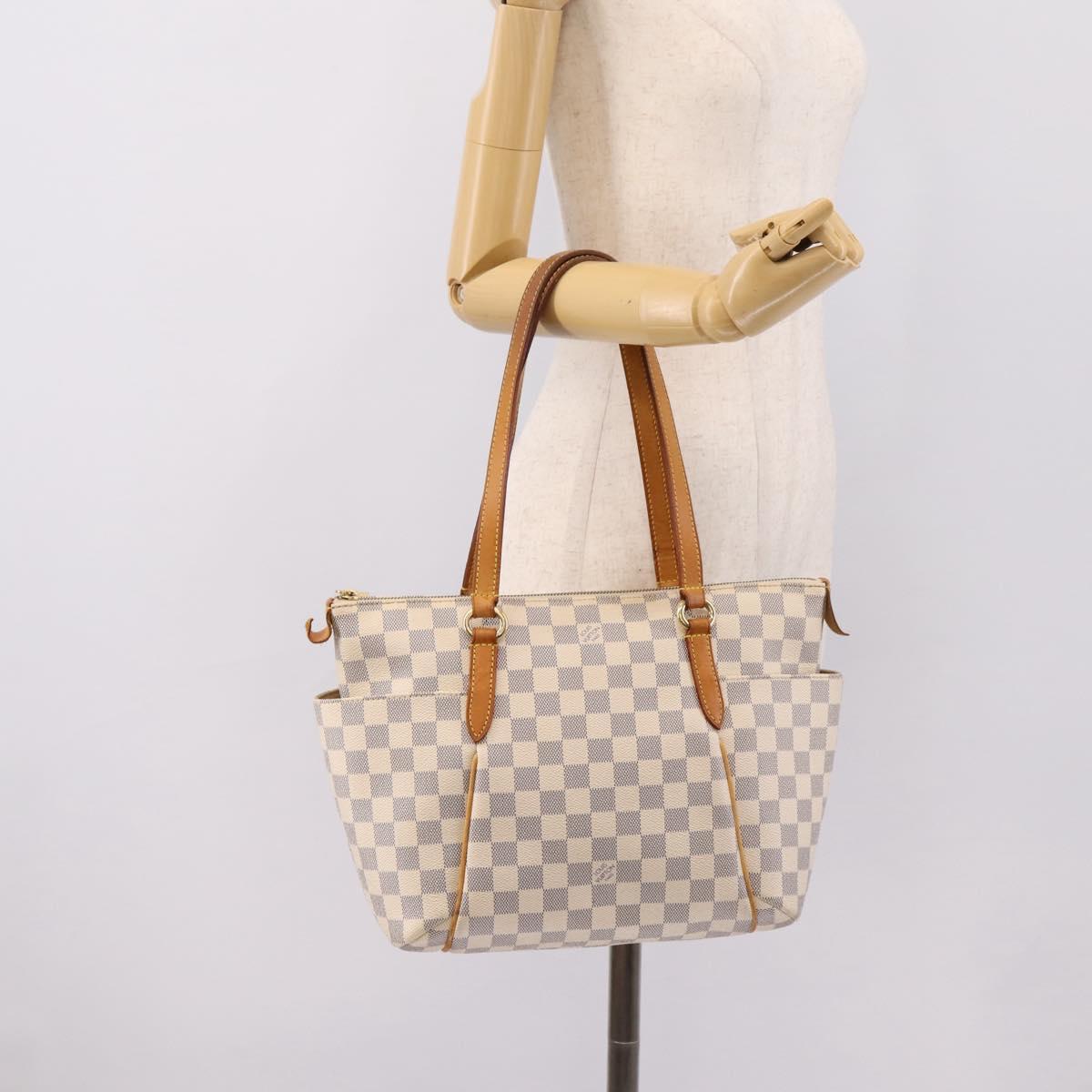 LOUIS VUITTON Damier Azur Totally PM Tote Bag N41280 LV Auth 201492A