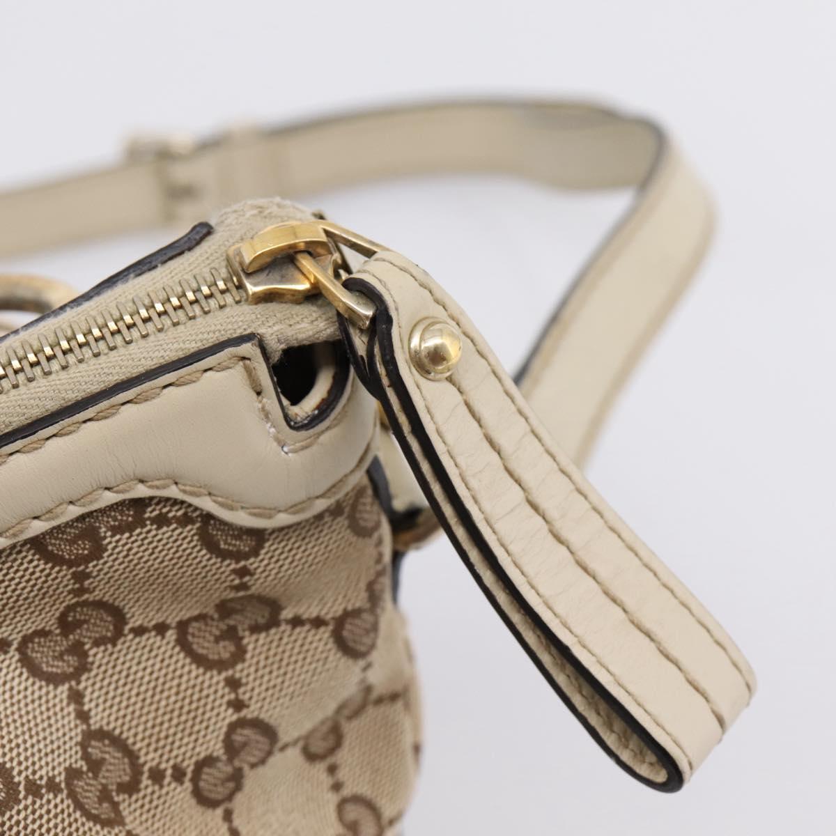 GUCCI GG Canvas Sukey Hand Bag 2way Beige Gold 247902 Auth 201493