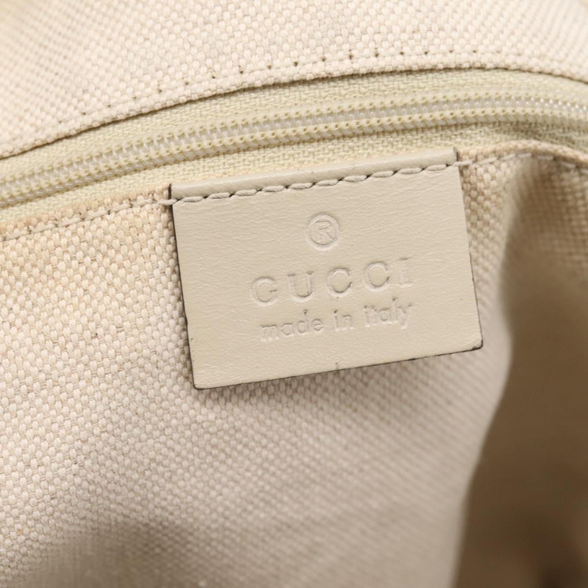 GUCCI GG Canvas Sukey Hand Bag 2way Beige Gold 247902 Auth 201493