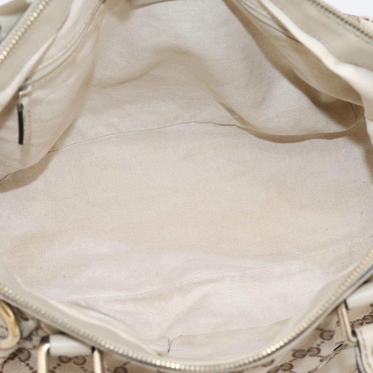 GUCCI GG Canvas Sukey Hand Bag 2way Beige Gold 247902 Auth 201493