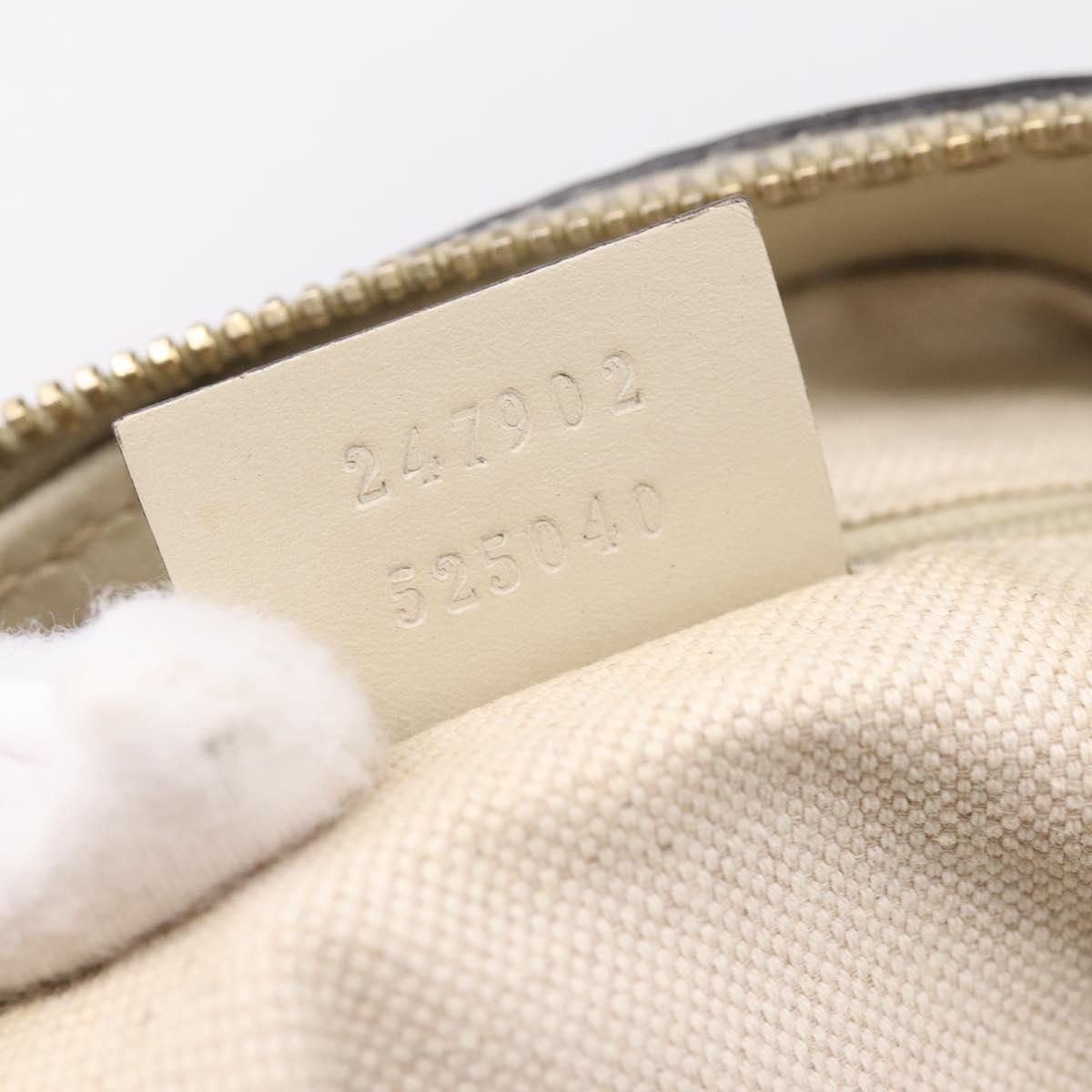 GUCCI GG Canvas Sukey Hand Bag 2way Beige Gold 247902 Auth 201493