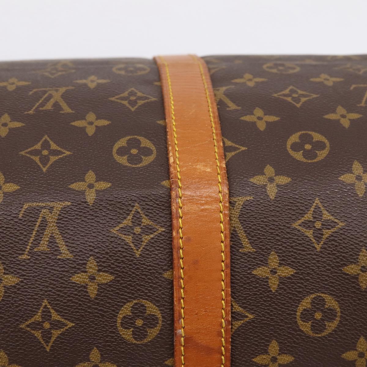 LOUIS VUITTON Monogram Keepall Bandouliere 55 Boston Bag M41414 LV Auth 201494