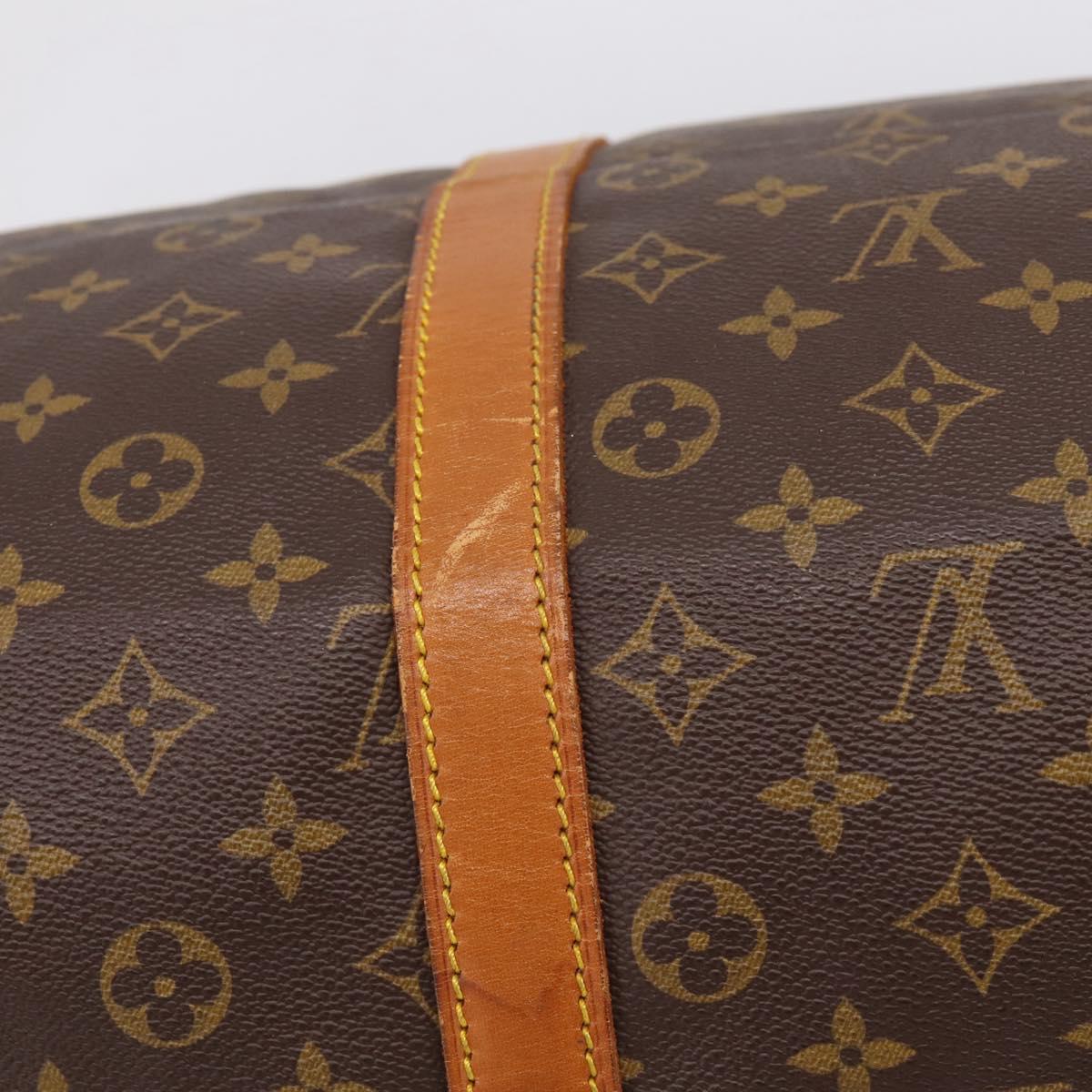LOUIS VUITTON Monogram Keepall Bandouliere 55 Boston Bag M41414 LV Auth 201494
