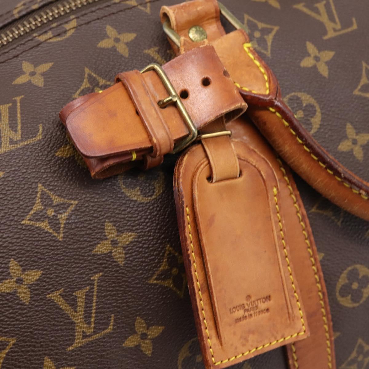 LOUIS VUITTON Monogram Keepall Bandouliere 55 Boston Bag M41414 LV Auth 201494