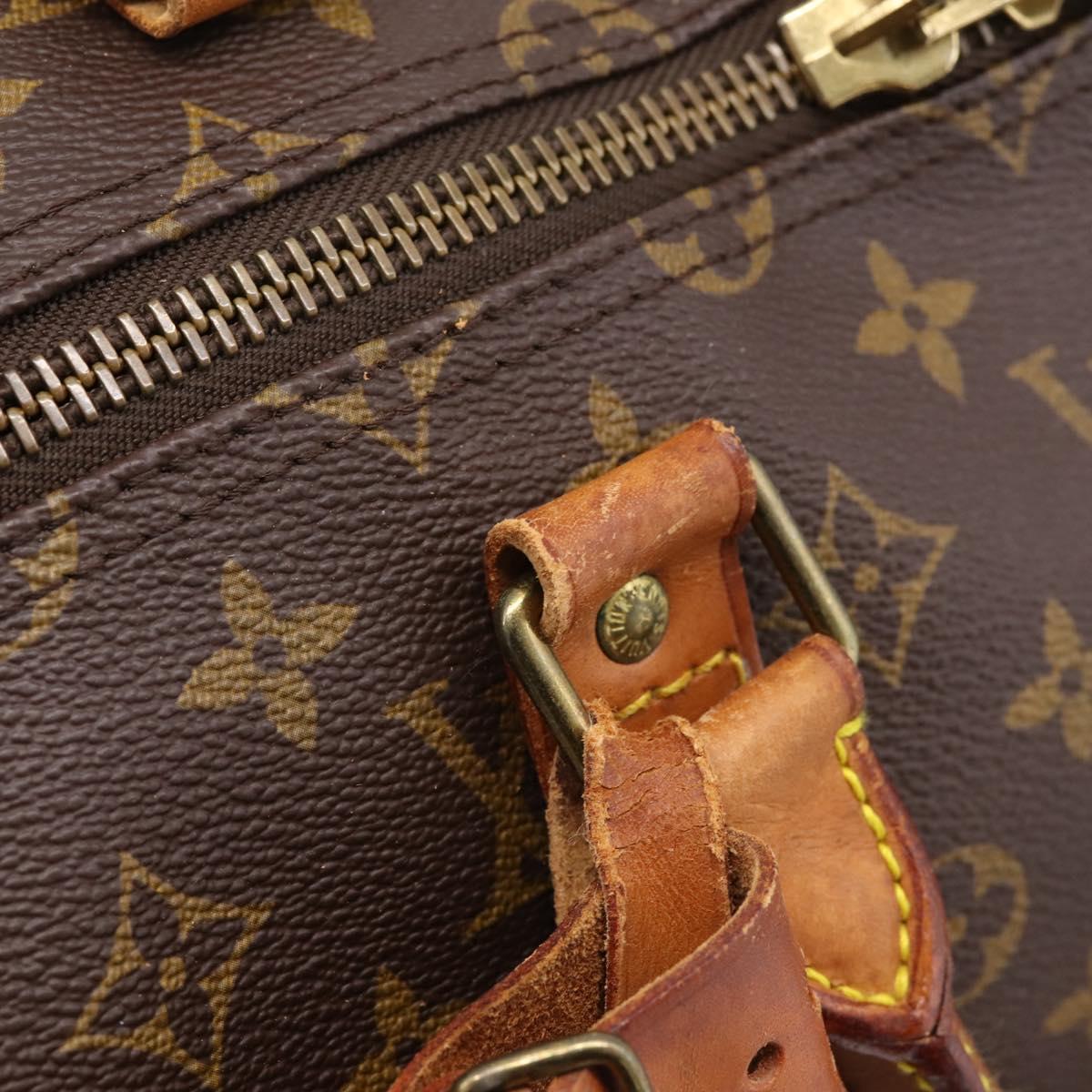 LOUIS VUITTON Monogram Keepall Bandouliere 55 Boston Bag M41414 LV Auth 201494