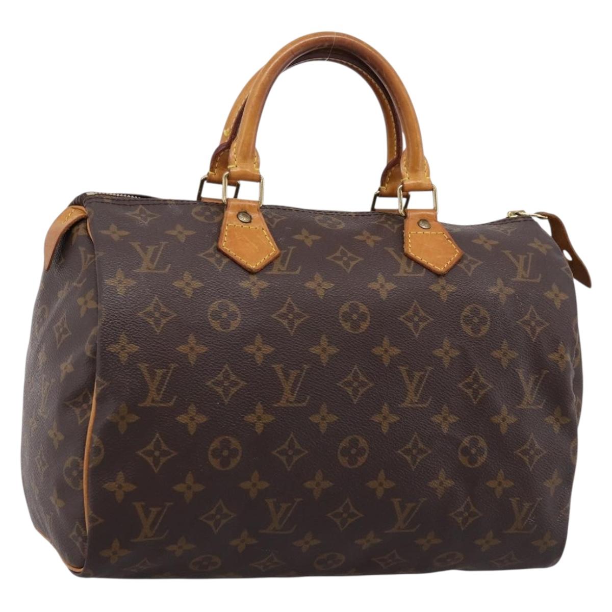 LOUIS VUITTON Monogram Speedy 30 Hand Bag M41526 LV Auth 201495A