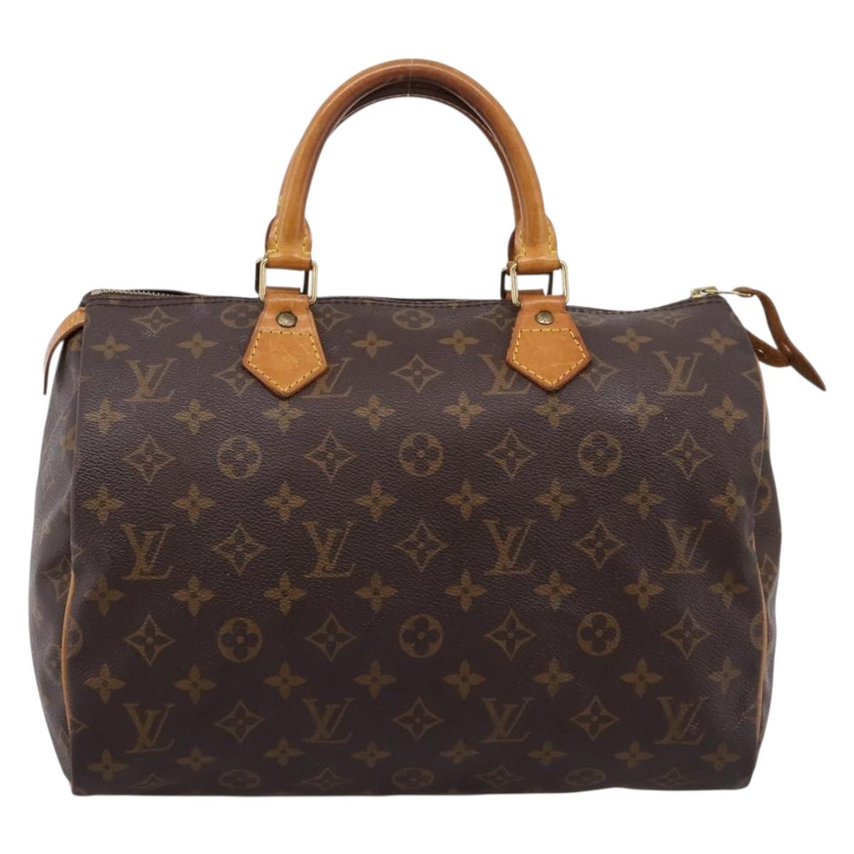 LOUIS VUITTON Monogram Speedy 30 Hand Bag M41526 LV Auth 201495A