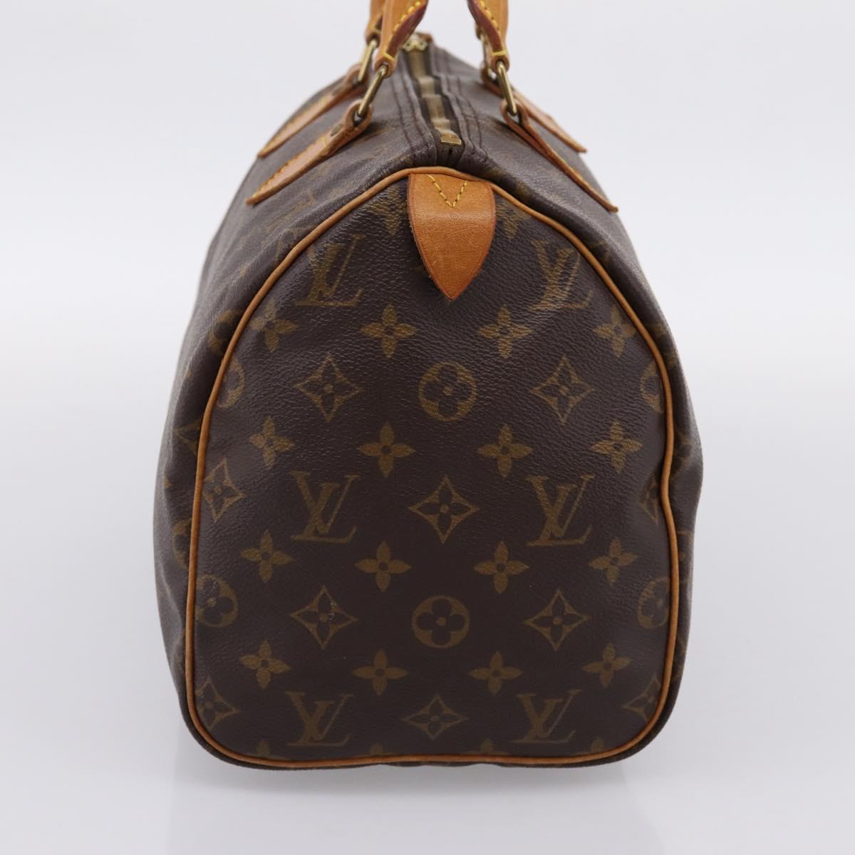LOUIS VUITTON Monogram Speedy 30 Hand Bag M41526 LV Auth 201495A
