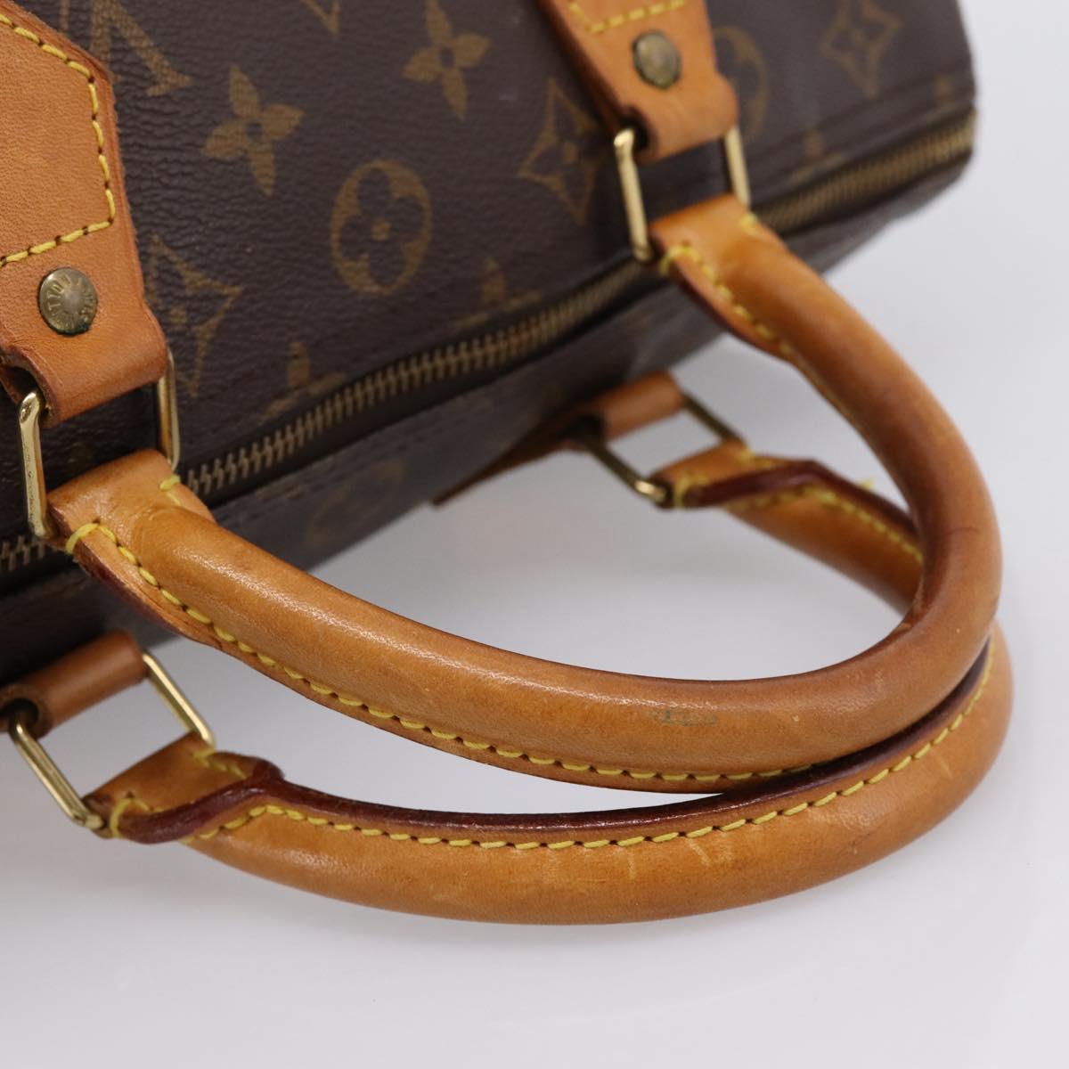 LOUIS VUITTON Monogram Speedy 30 Hand Bag M41526 LV Auth 201495A