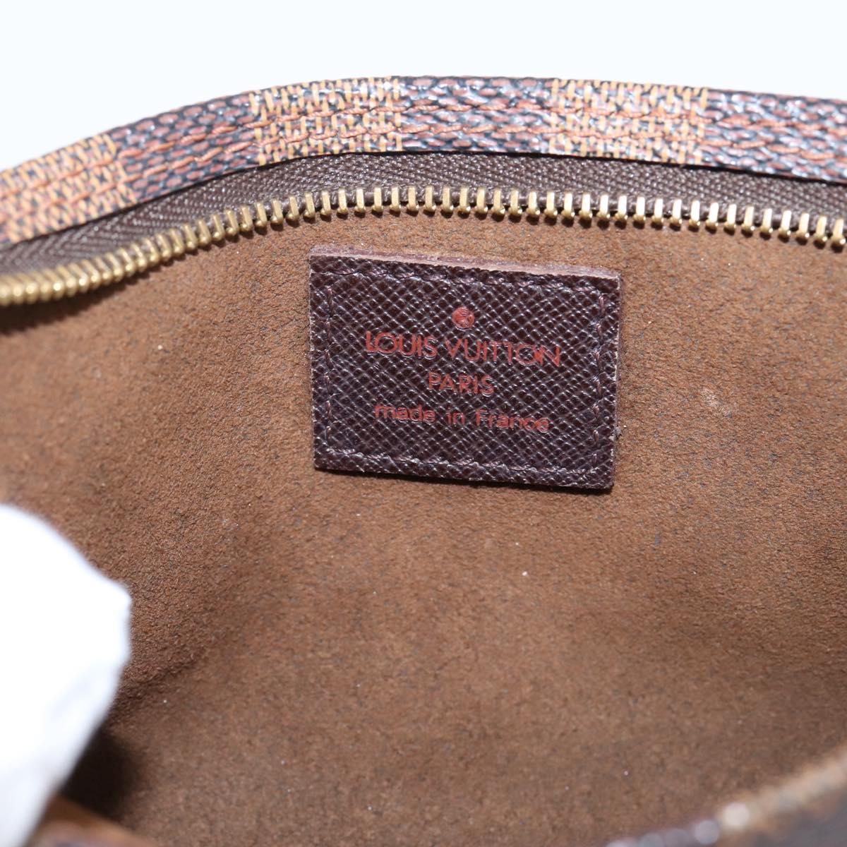 LOUIS VUITTON Damier Ebene Marais Pouch LV Auth 201498A