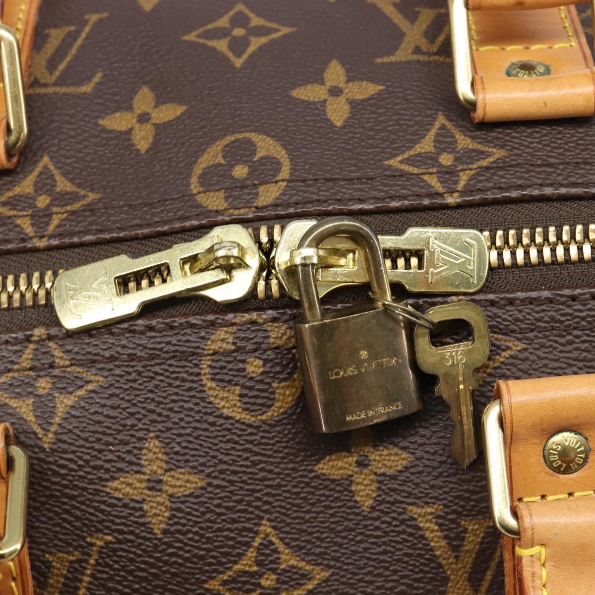 LOUIS VUITTON Monogram Keepall 45 Boston Bag M41428 LV Auth 201506V