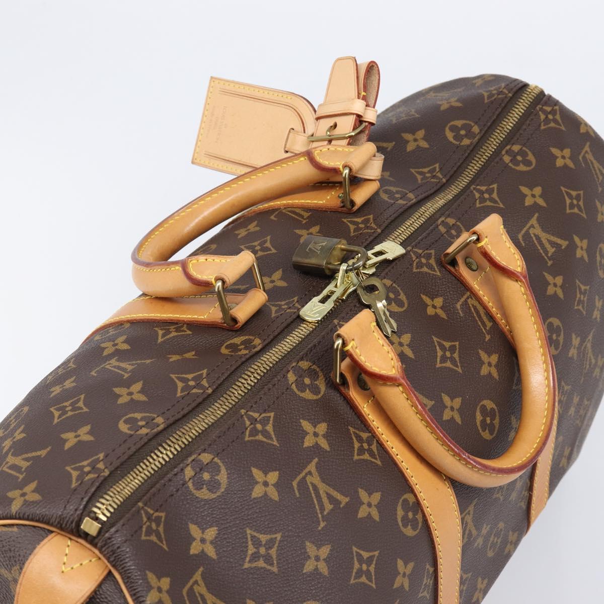 LOUIS VUITTON Monogram Keepall 45 Boston Bag M41428 LV Auth 201506V