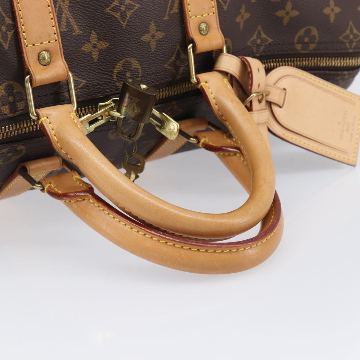 LOUIS VUITTON Monogram Keepall 45 Boston Bag M41428 LV Auth 201506V