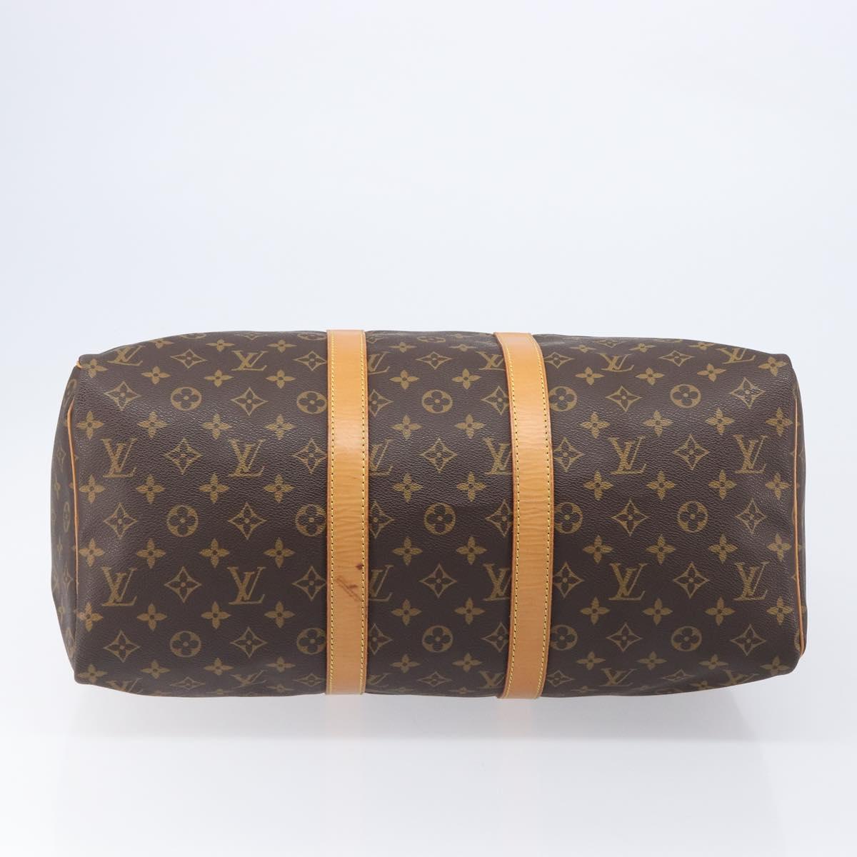 LOUIS VUITTON Monogram Keepall 45 Boston Bag M41428 LV Auth 201506V