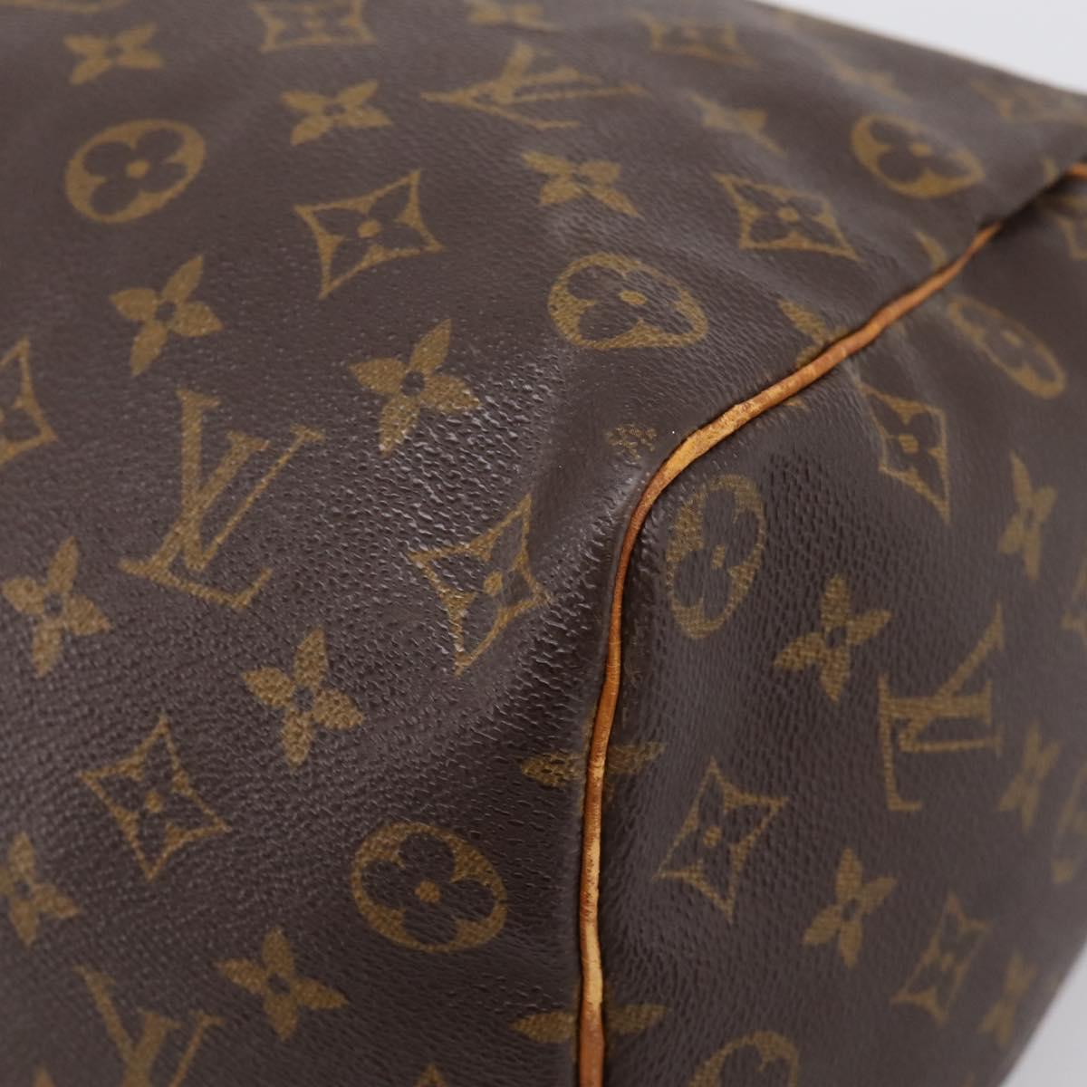 LOUIS VUITTON Monogram Speedy 35 Hand Bag M41524 LV Auth 201510