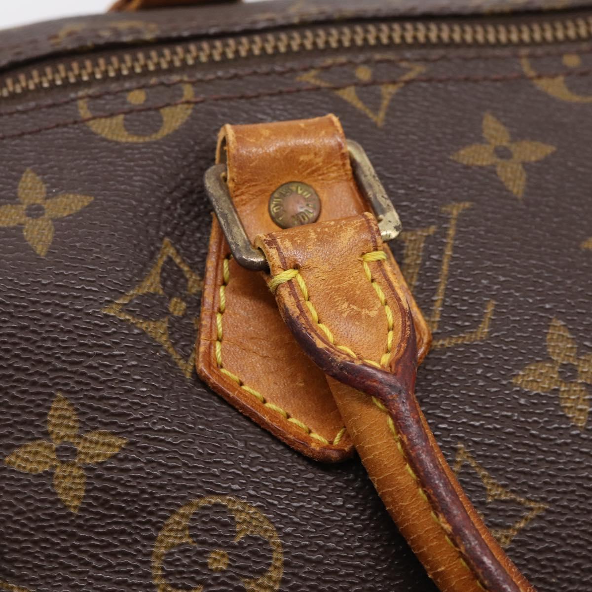 LOUIS VUITTON Monogram Speedy 35 Hand Bag M41524 LV Auth 201510