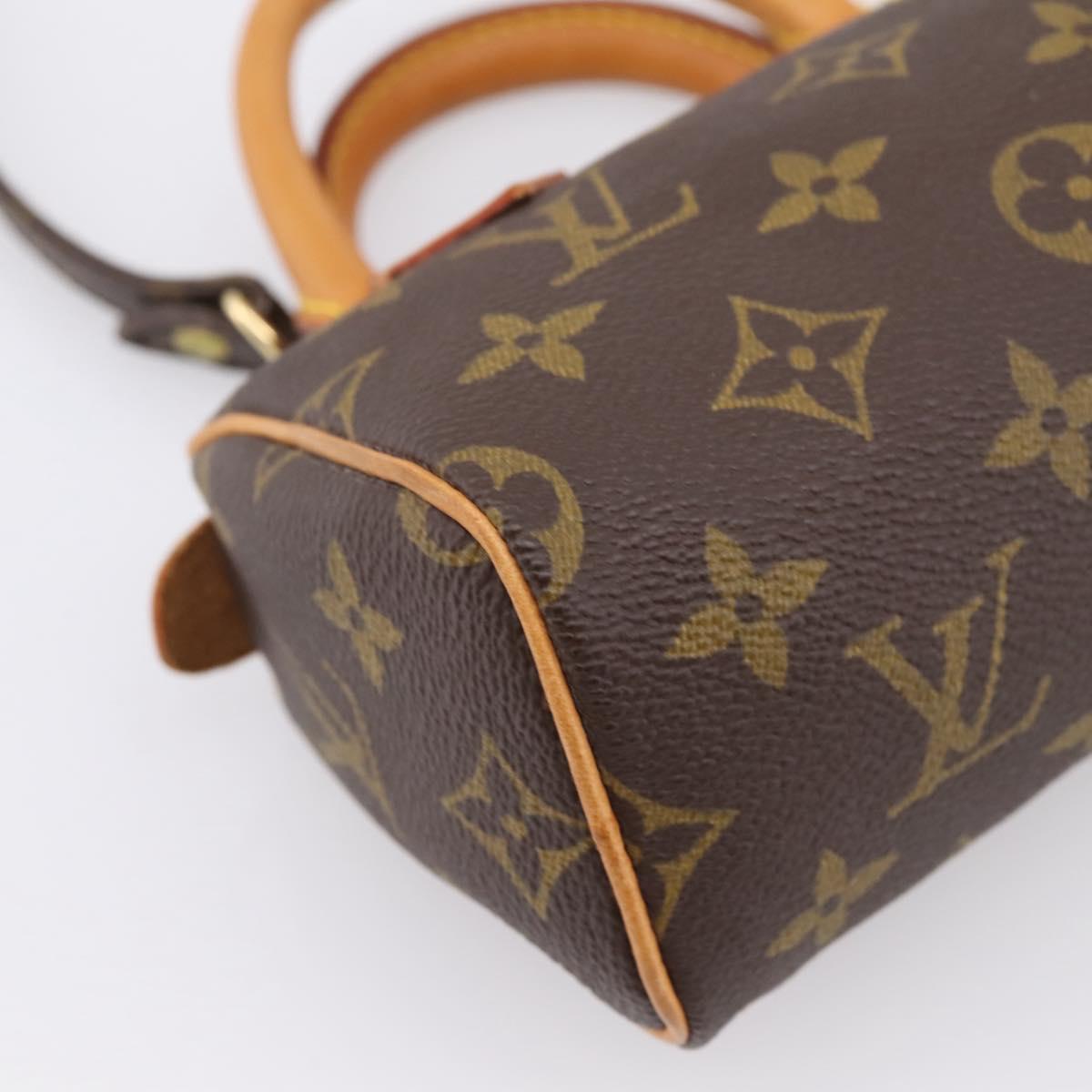 LOUIS VUITTON Monogram Mini Speedy Hand Bag M41534 LV Auth 201511SAV