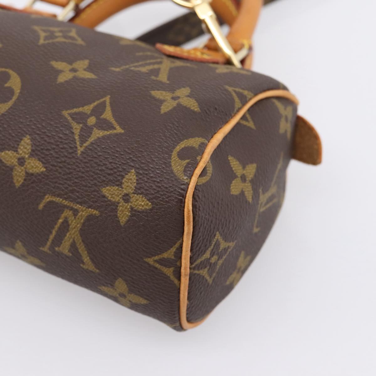 LOUIS VUITTON Monogram Mini Speedy Hand Bag M41534 LV Auth 201511SAV