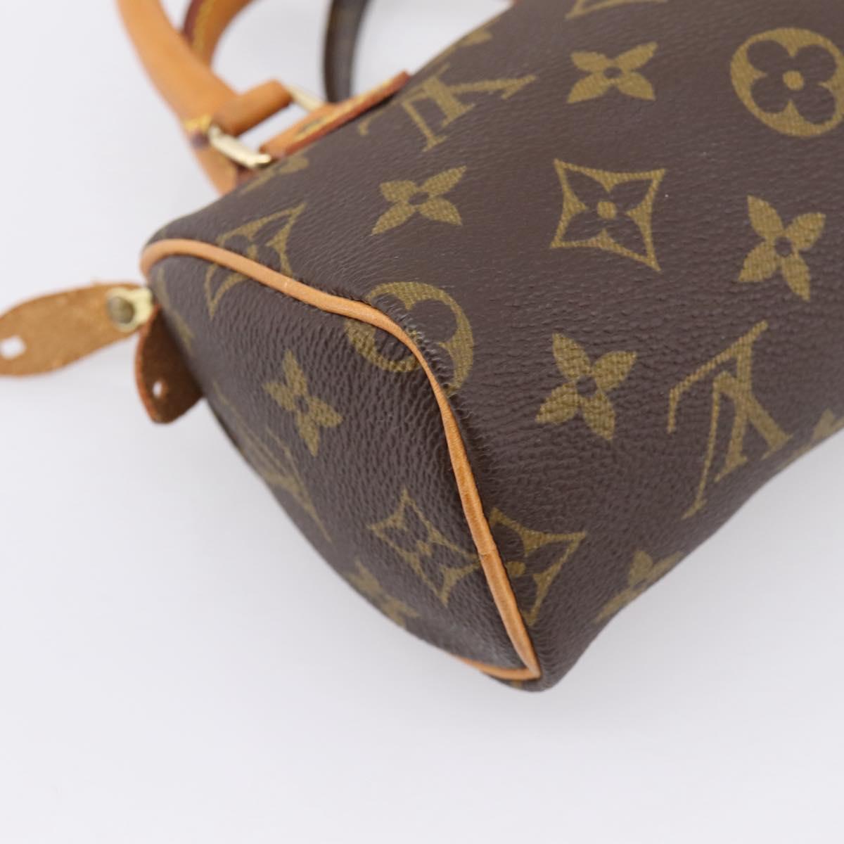LOUIS VUITTON Monogram Mini Speedy Hand Bag M41534 LV Auth 201511SAV