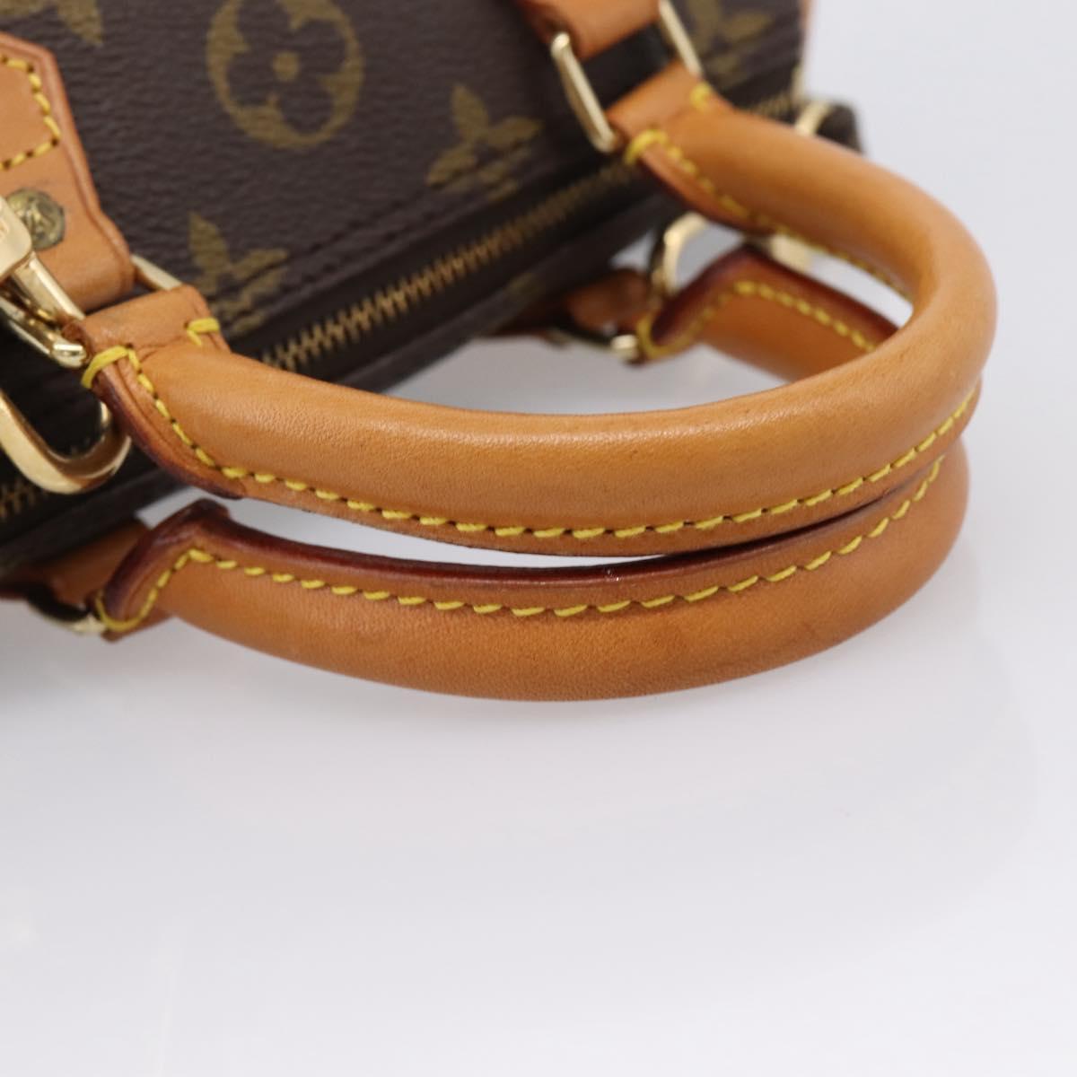 LOUIS VUITTON Monogram Mini Speedy Hand Bag M41534 LV Auth 201511SAV