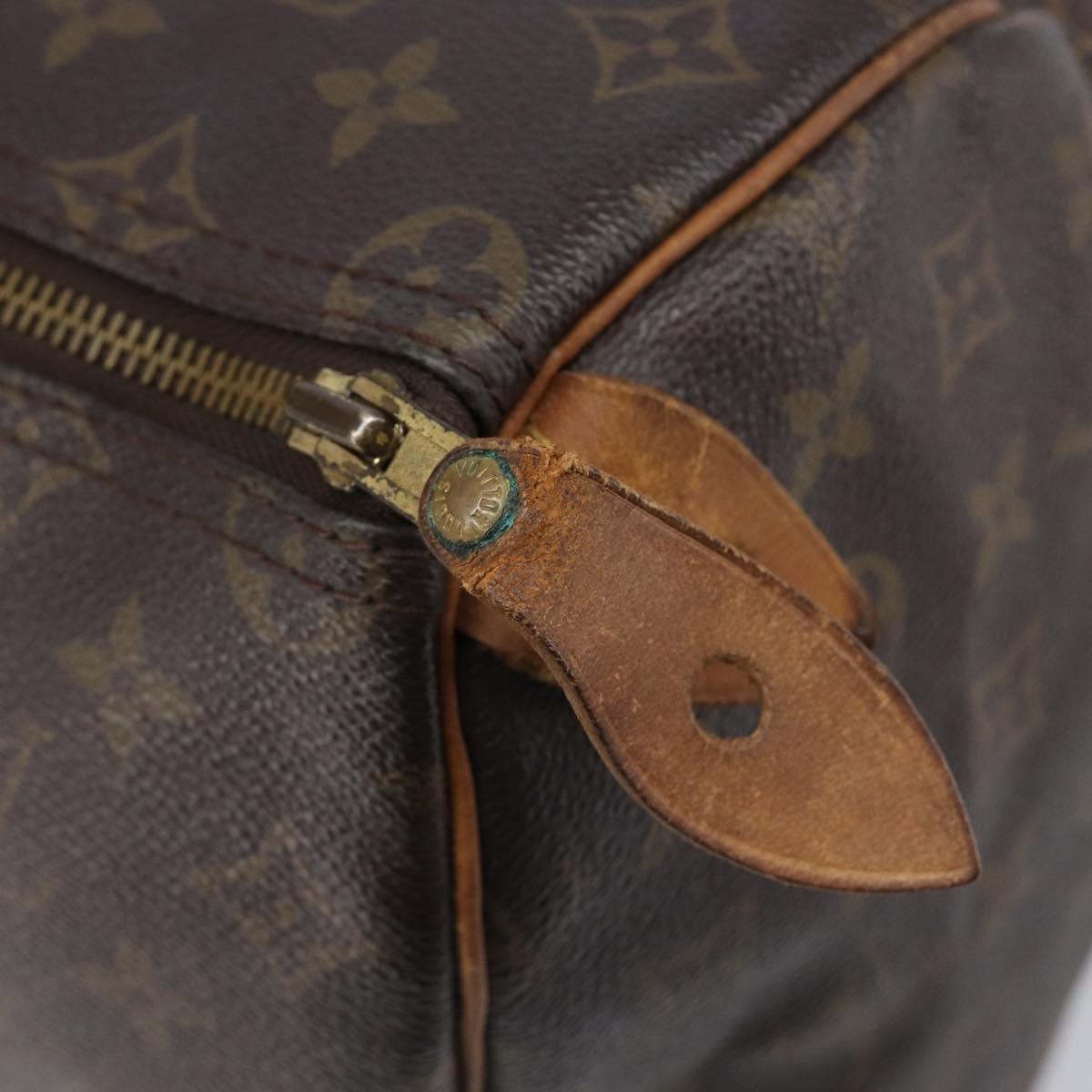 LOUIS VUITTON Monogram Speedy 35 Hand Bag M41524 LV Auth 201518