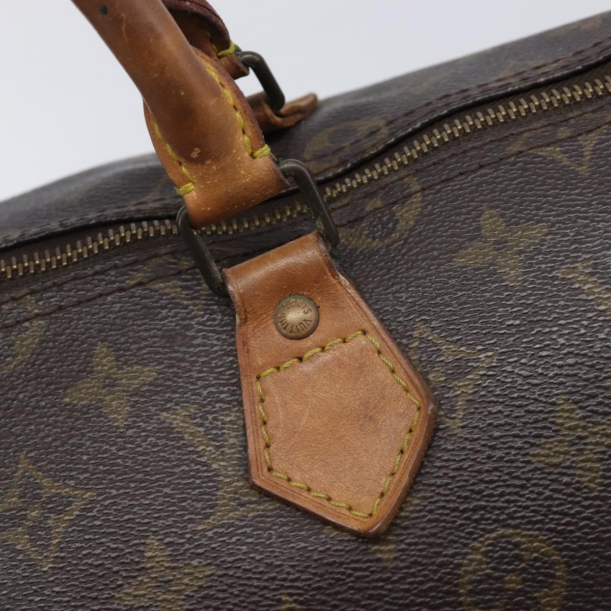LOUIS VUITTON Monogram Speedy 35 Hand Bag M41524 LV Auth 201518