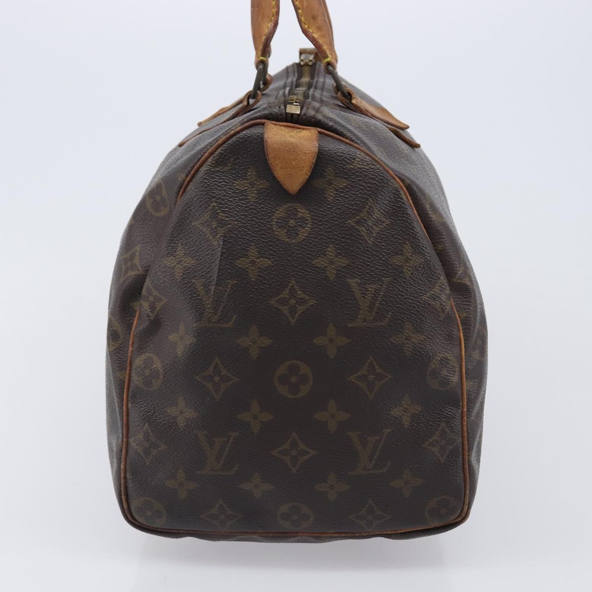 LOUIS VUITTON Monogram Speedy 35 Hand Bag M41524 LV Auth 201518