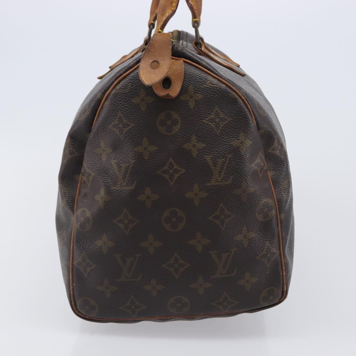 LOUIS VUITTON Monogram Speedy 35 Hand Bag M41524 LV Auth 201518