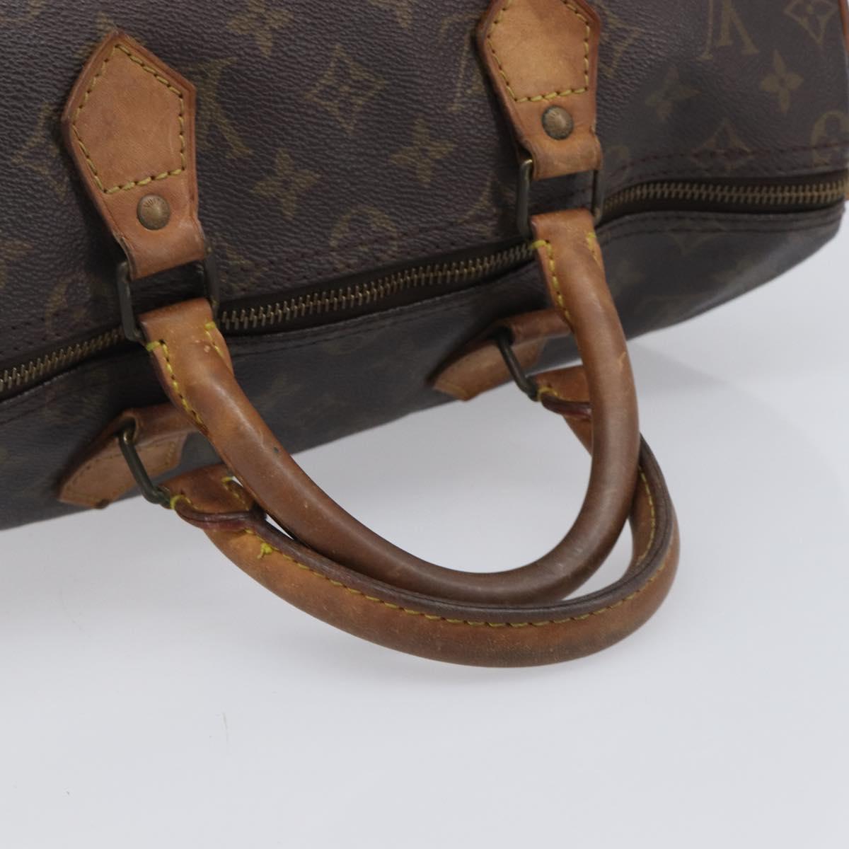 LOUIS VUITTON Monogram Speedy 35 Hand Bag M41524 LV Auth 201518