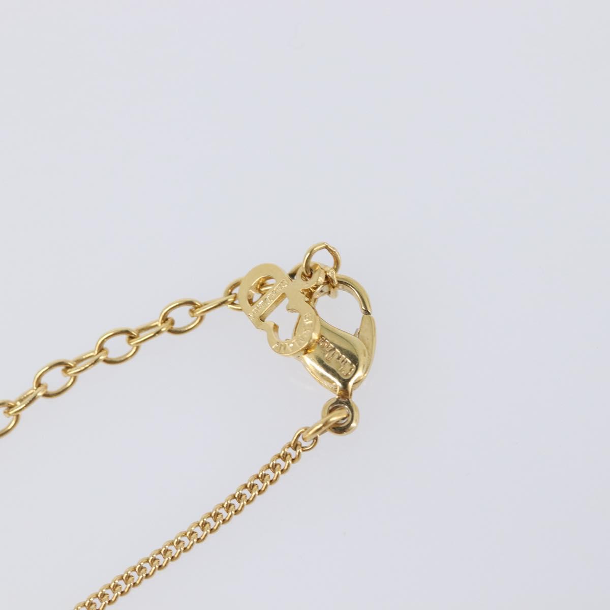 Christian Dior Necklace metal Gold Auth 201530M