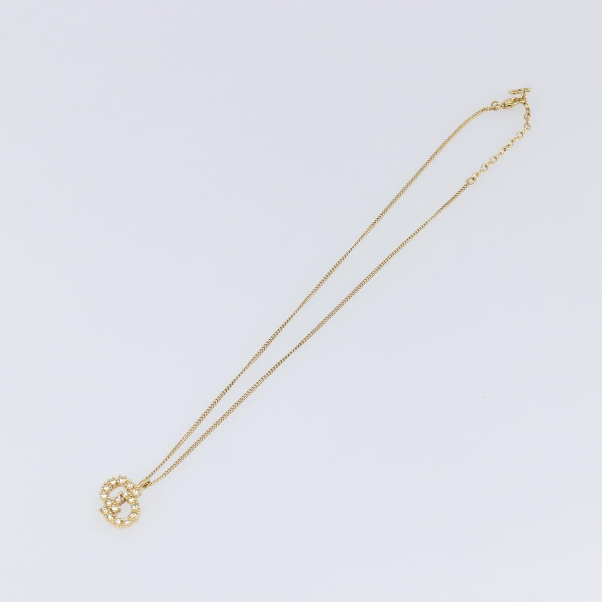 Christian Dior Necklace metal Gold Auth 201530M