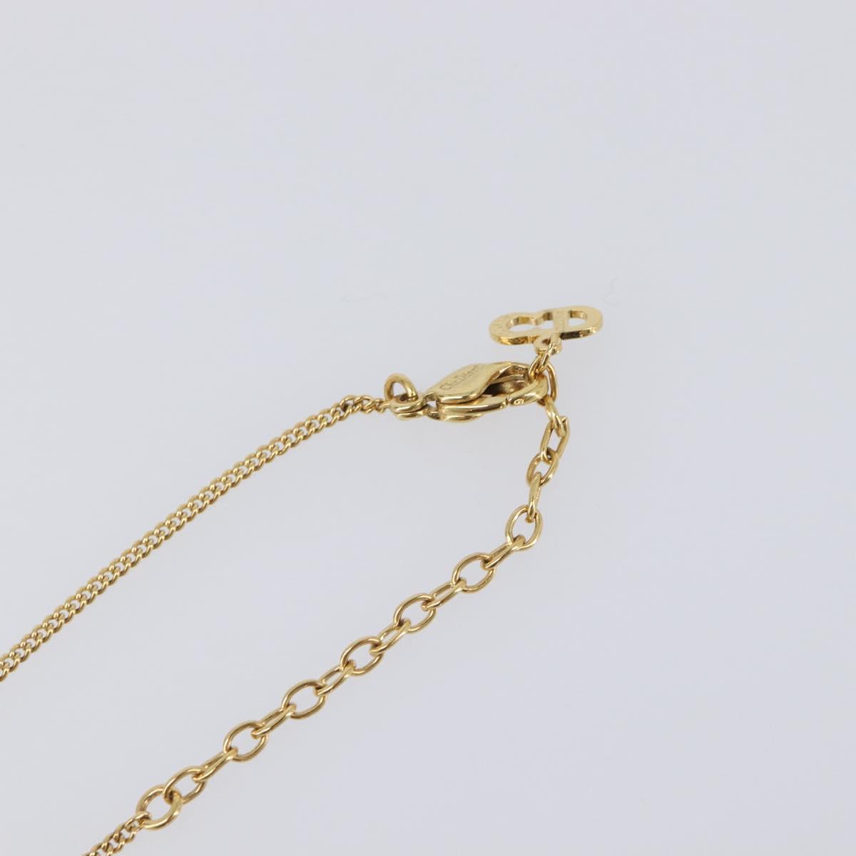 Christian Dior Necklace metal Gold Auth 201530M