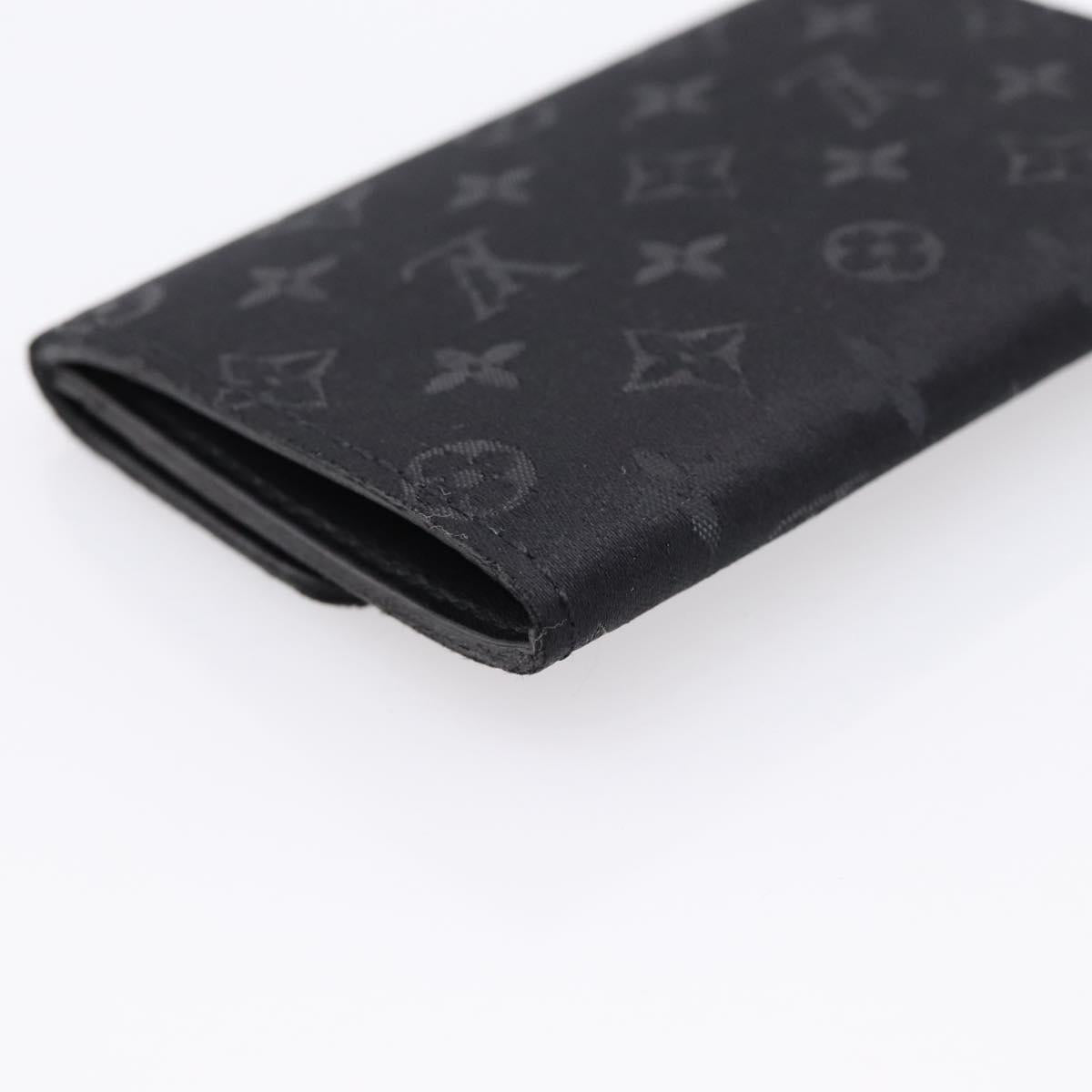 LOUIS VUITTON Monogram Satin Porte MonnaieSatin Card Case M92137 LV Auth 201535M