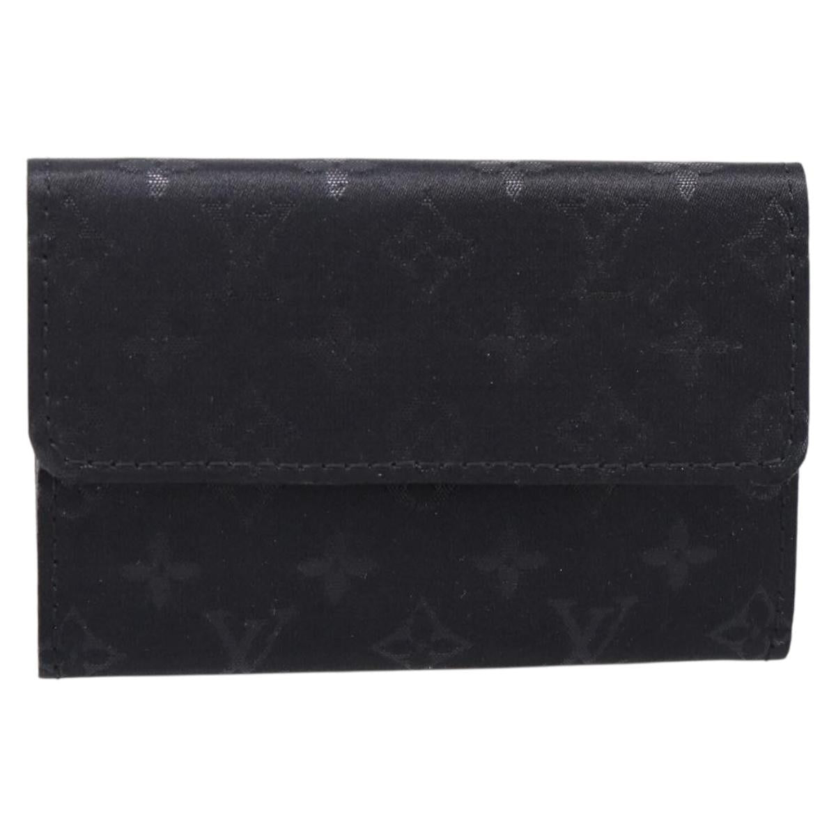 LOUIS VUITTON Monogram Satin Porte MonnaieSatin Card Case M92137 LV Auth 201535M