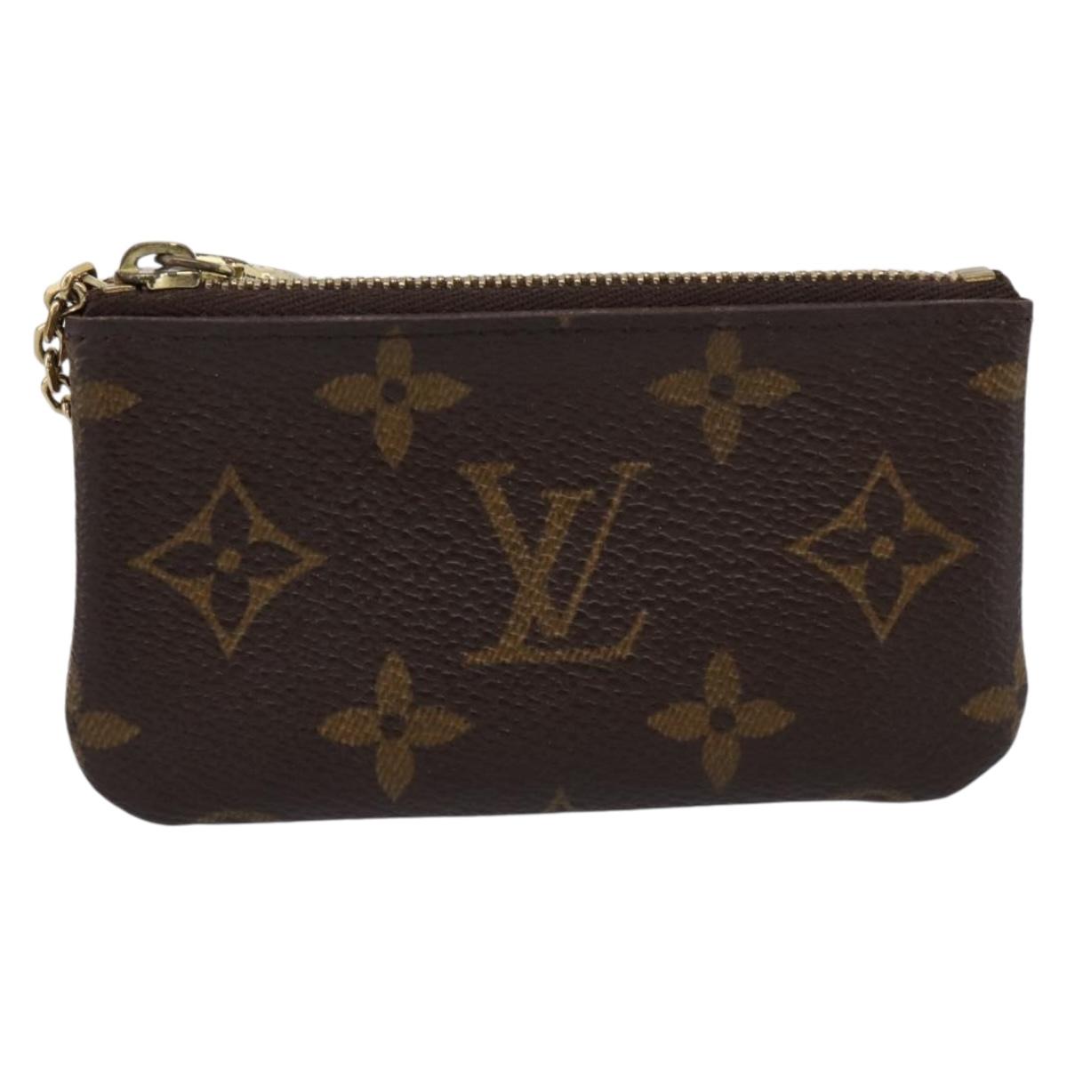 LOUIS VUITTON Monogram Pochette Cles Coin Purse M62650 LV Auth 201543V