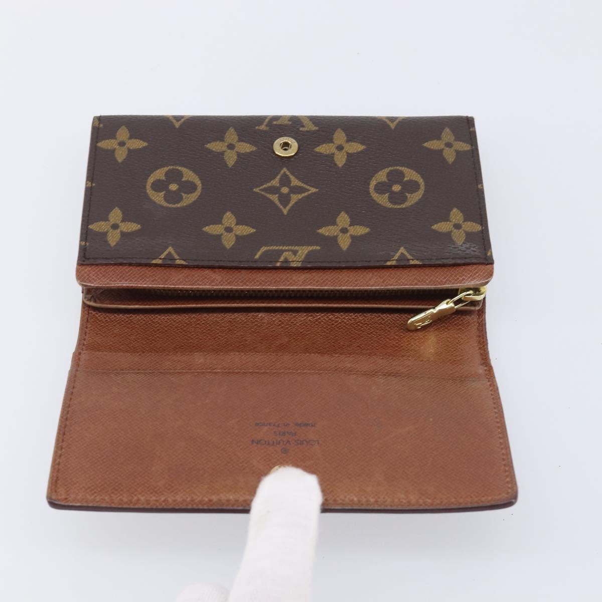 LOUIS VUITTON Porte Monnaie Billets Tresor Wallet M61730 LV Auth 201548A