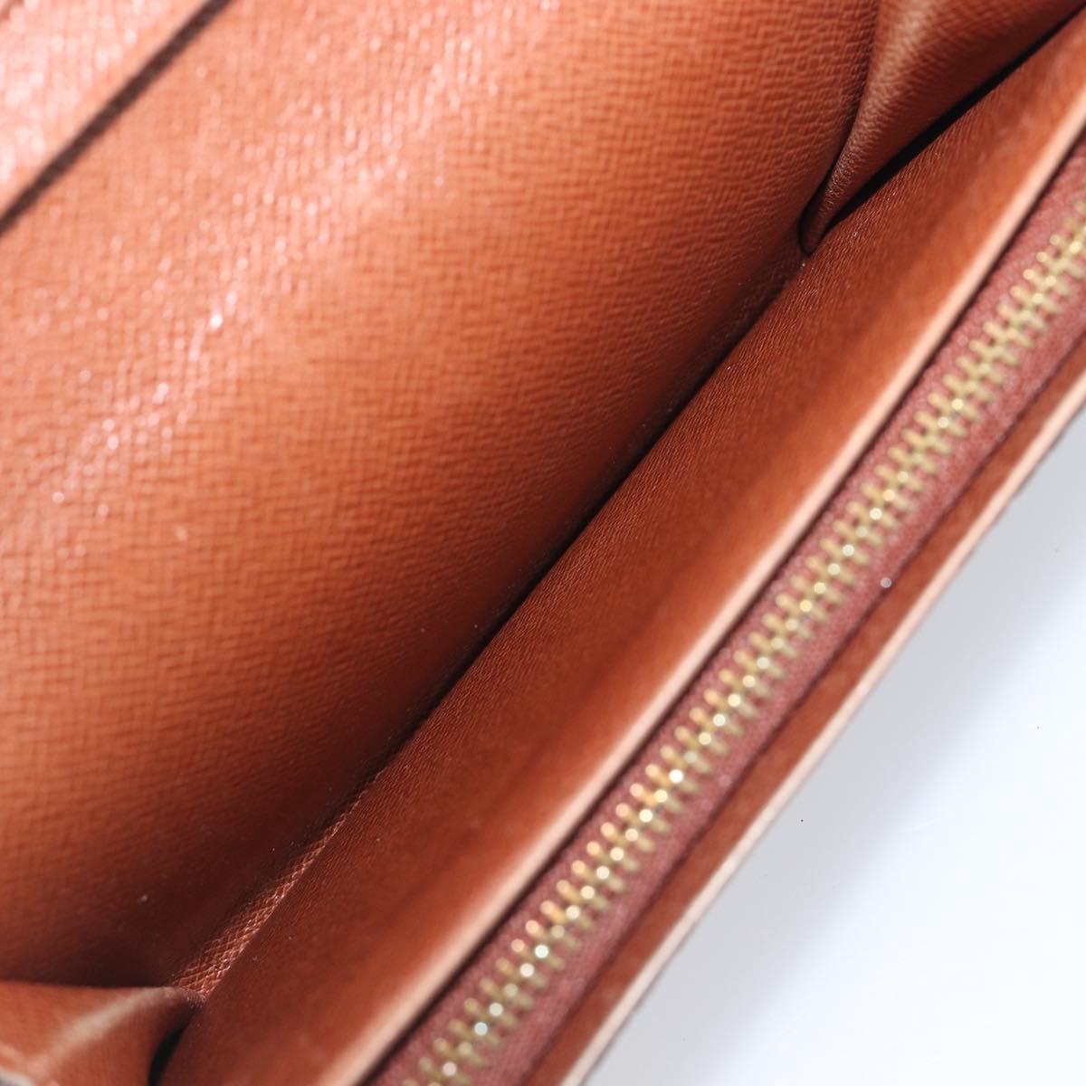 LOUIS VUITTON Porte Monnaie Billets Tresor Wallet M61730 LV Auth 201548A