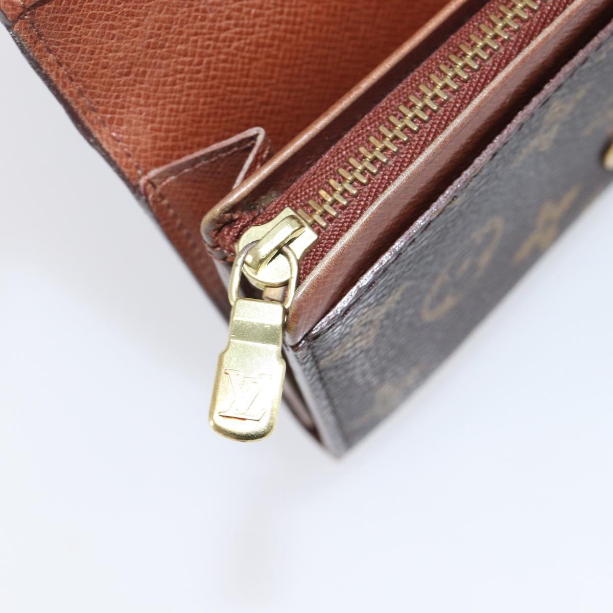 LOUIS VUITTON Porte Monnaie Billets Tresor Wallet M61730 LV Auth 201548A