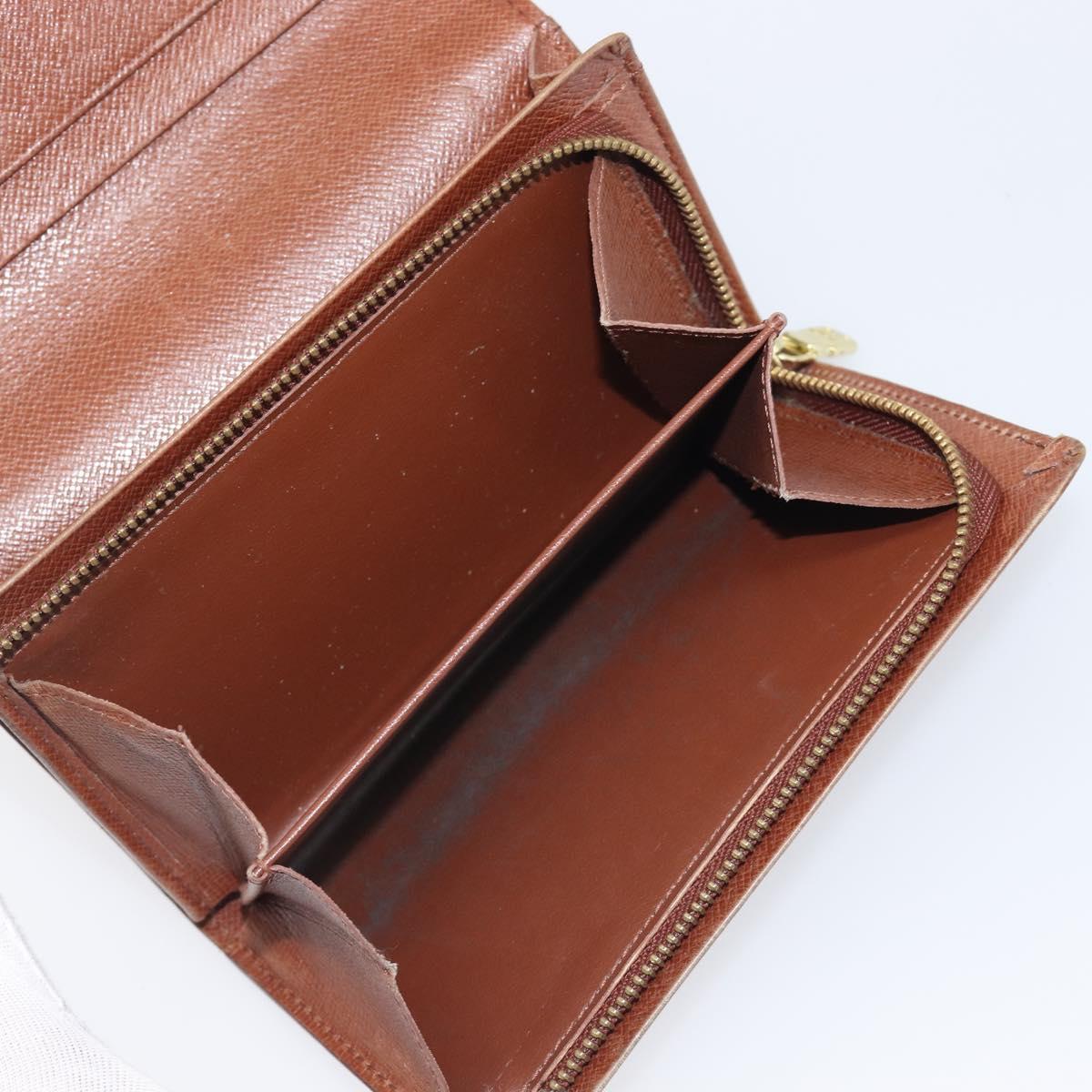 LOUIS VUITTON Porte Monnaie Billets Tresor Wallet M61730 LV Auth 201548A